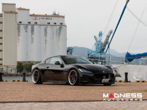 Maserati GranTurismo Custom Wheels - VWS-3 by Vossen - Satin Black/ Matte Silver Barrel